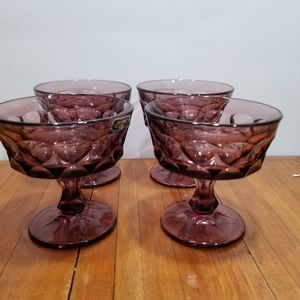 Noritake Perspective Plum Purple Sherber/Champagne glasses